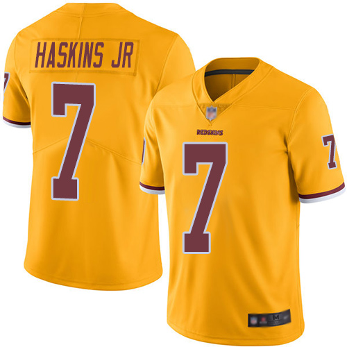Washington Redskins Limited Gold Youth Dwayne Haskins Jersey NFL Football 7 Rush Vapor
